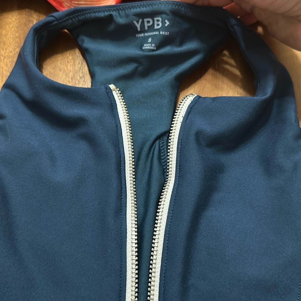 Never worn YPB crop zip top size small